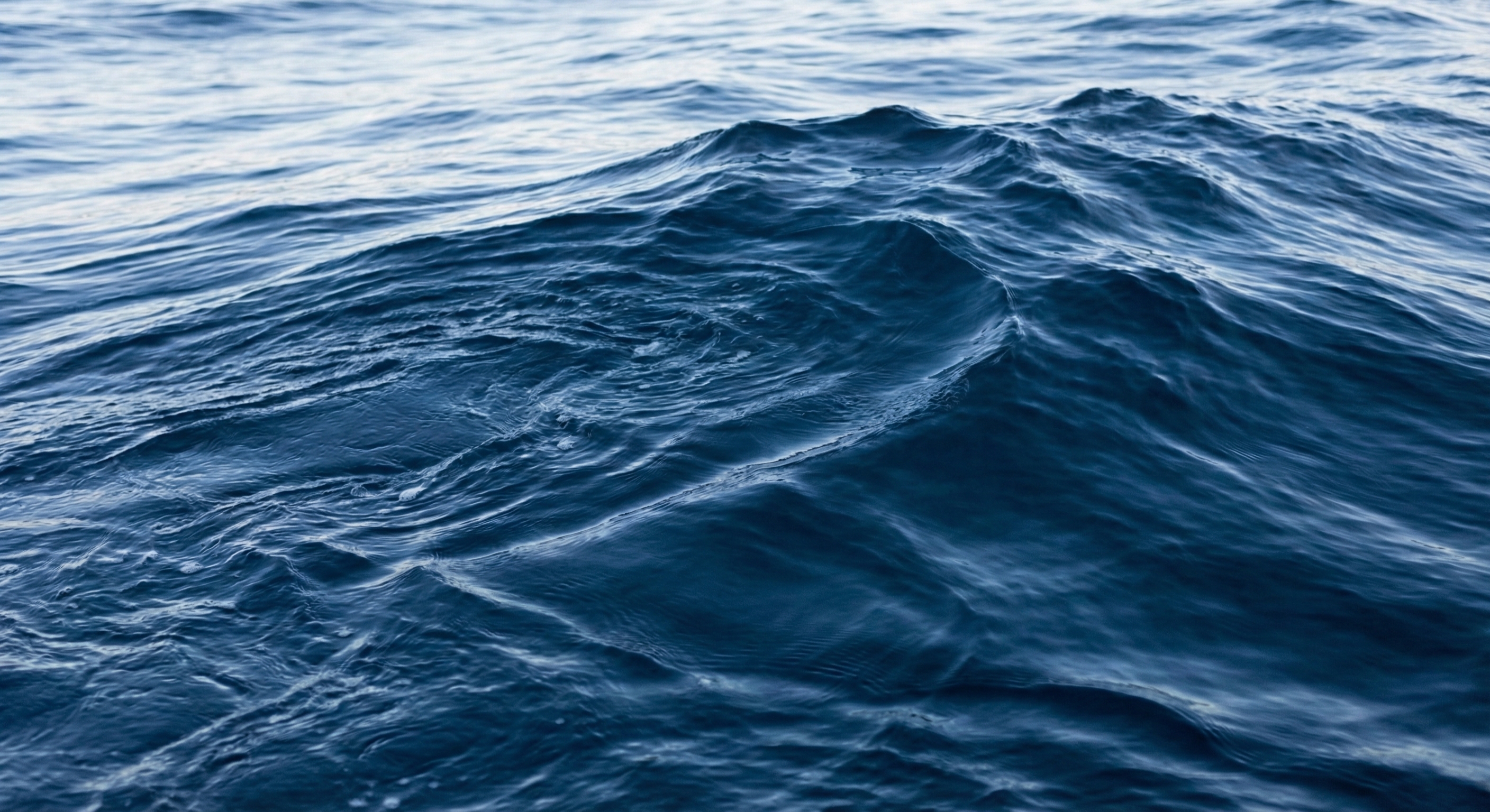 Abstract blue ocean waves